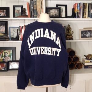 Vintage INDIANA UNIVERSITY Sweatshirt 100% Cotton
